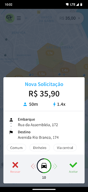 61 APP - Motorista Screenshot 2
