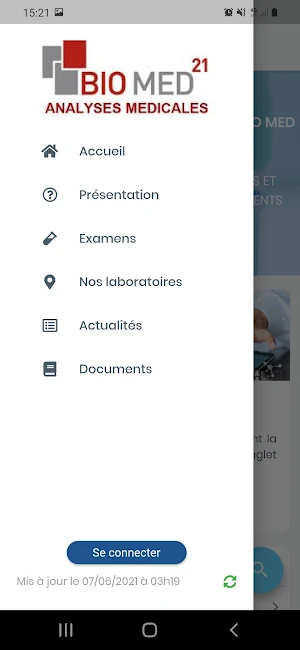 LBM BIOMED 21 - Catalogue des examens Screenshot 1