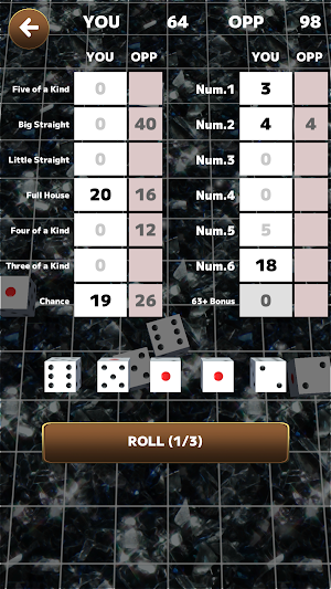 Yatzy Dice Game Screenshot 1