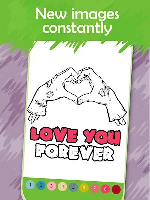 Zombie Coloring Book by Numbers Screenshot 3