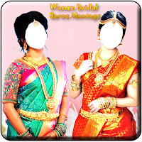 Women Bridal Saree Montage