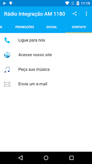 Rádio Integração AM 1180 Screenshot 2