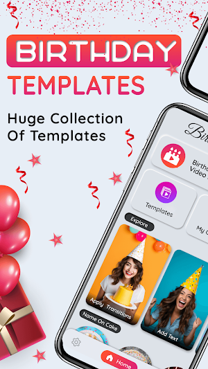 Birthday App-Birthday template Screenshot 0