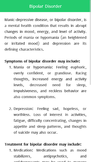 Disease Treatment Dictionary Screenshot 2