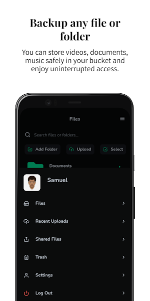 Bucket: Simple Yet Powerful Cloud Storage Screenshot 2