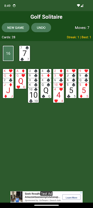 PG Golf Solitaire Screenshot 3