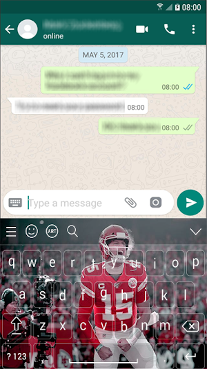 Patrick Mahomes Keyboard Theme 2020 For Lovers Screenshot 3