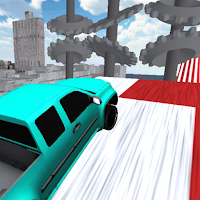 Car vs unfinished road crash