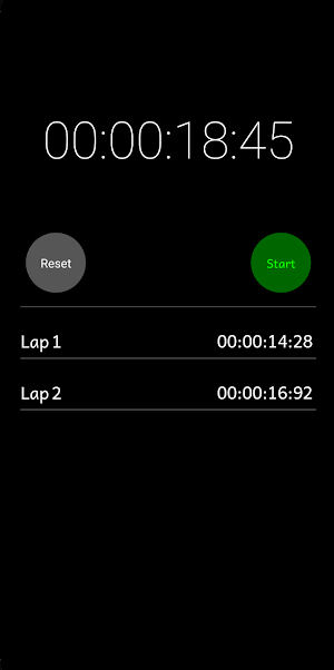 StopWatch Screenshot 2