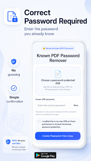 Known PDF Password Remover Screenshot 1