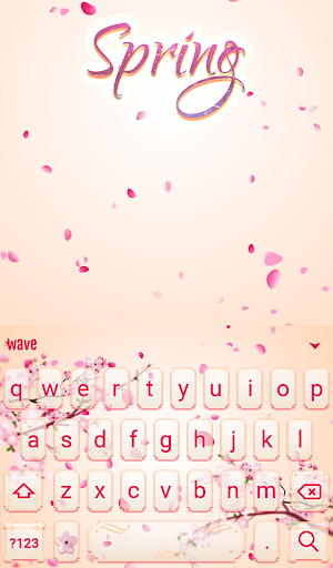 Spring Animated Keyboard + Live Wallpaper Screenshot 1