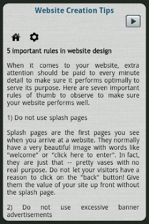 Website Creation Tips Screenshot 2