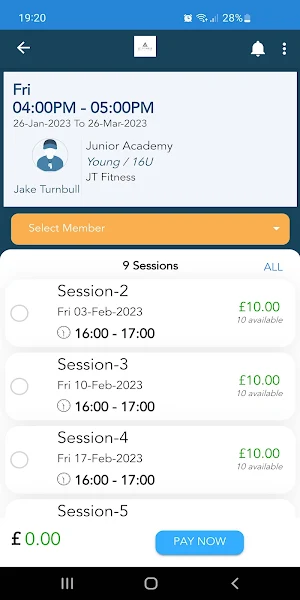 JT Fitness Screenshot 2