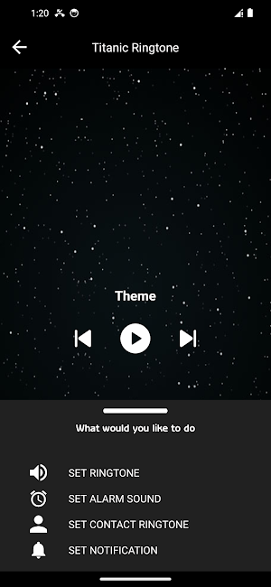 Titanic ringtone Screenshot 1