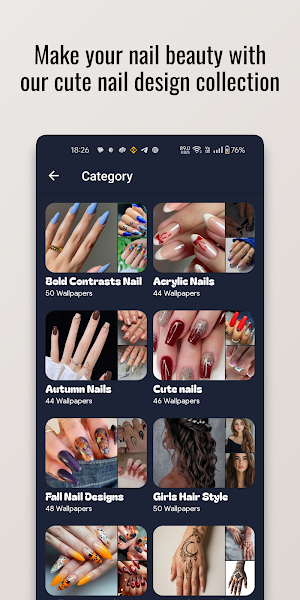 Bold Contrasts Nail Art Design Screenshot 3