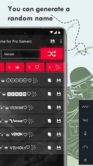 Nickname for Pro Gamers: Stylish Symbol & Letters Screenshot 2