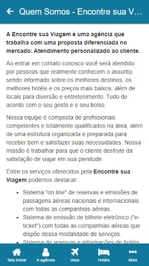 Encontre sua Viagem Screenshot 1