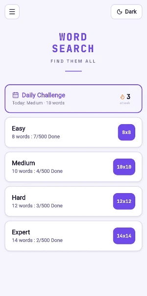 Word Search Classic - Puzzle Screenshot 1