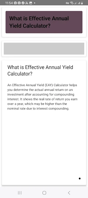 EAY Calculator Screenshot 1