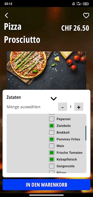 Nosch Holzofen Pizza Kurier Screenshot 1