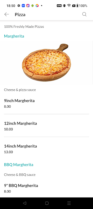 USA Pizza Screenshot 2