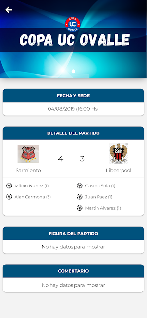 COPA UC OVALLE Screenshot 3