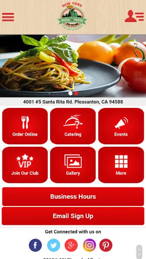 NY Pizza And Pasta Pleasanton Screenshot 0