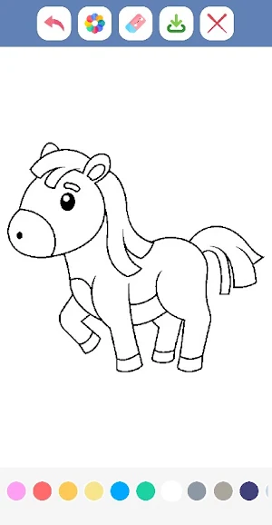 Cute Pony Coloring Book Screenshot 1