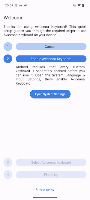 Avicenna Keyboard Screenshot 1