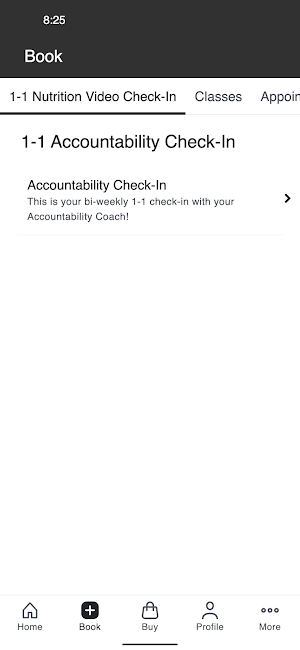 The Fit Club- Scheduling App Screenshot 1