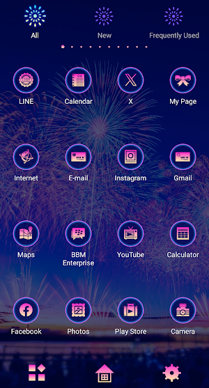 Nagaoka Fireworks Theme +HOME Screenshot 2