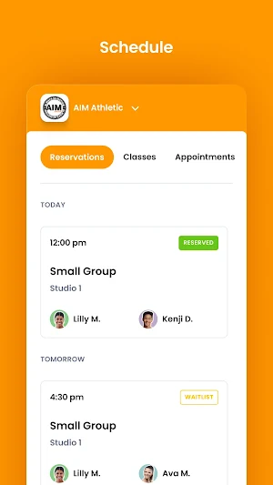 AIM Athletic BC Screenshot 2
