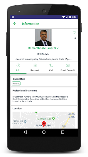 LifeCare Homoeopathy Clinic Screenshot 1