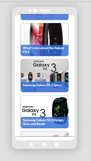 Samsung Galaxy Fit3 App Guide Screenshot 2
