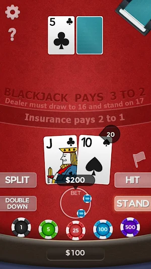 Blackjack 21 Screenshot 2