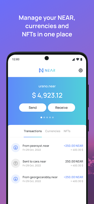 NEAR Mobile - Crypto Wallet Screenshot 0