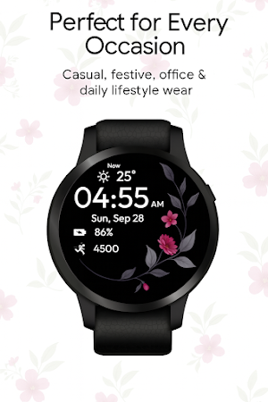 Elegant Floral WatchFace Screenshot 3