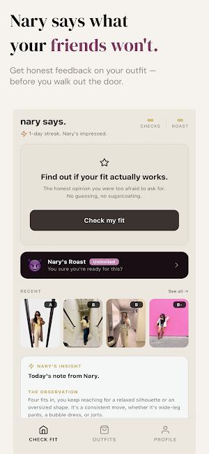 Nary Says - AI Stylist Screenshot 0