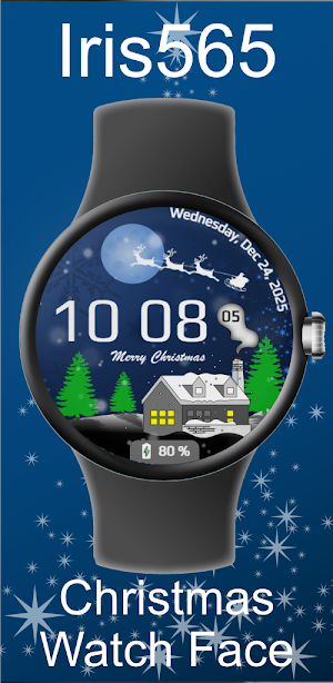 Iris565 Christmas Watch Face Screenshot 0