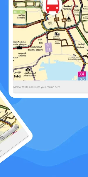 MANAMA MUHARRAQ BAHRAIN BUS ROUTE MAPS OFFLINE Screenshot 3