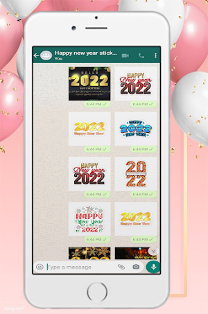 Happy New Year 2022 Stickers WAStickerApps Screenshot 0