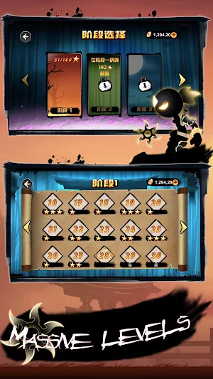 Shadow Stickman Ninja-legends war shooting battle Screenshot 2