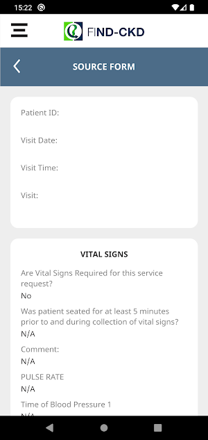 FIND-CKD Mobile Clinician App Screenshot 3