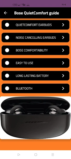 Bose QuietComfort guide Screenshot 0