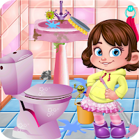 Doll House Bathroom Cleaning