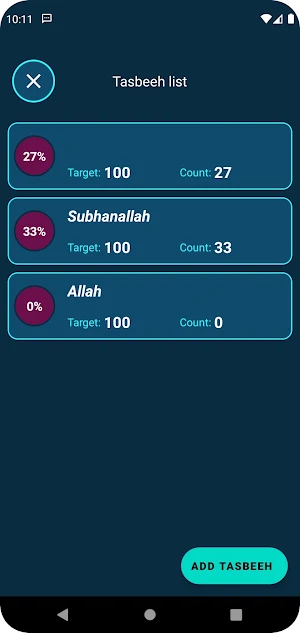 Tasbeeh Tracker Screenshot 2