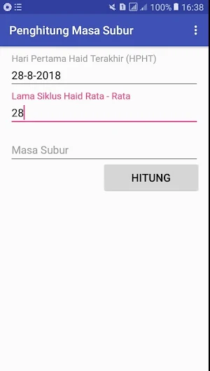 Penghitung Masa Subur Screenshot 2