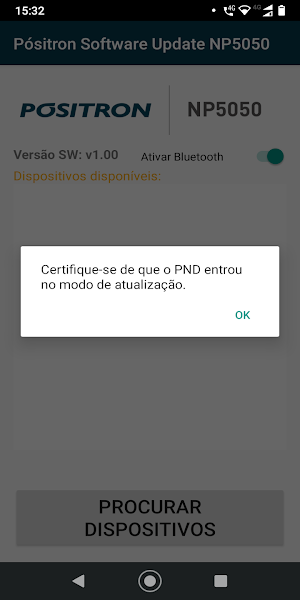 Pósitron Software Update NP5050 Screenshot 0
