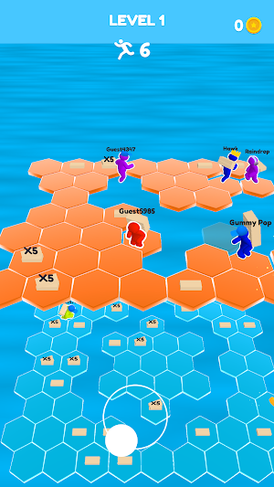 Hexagon fall heroes Screenshot 1