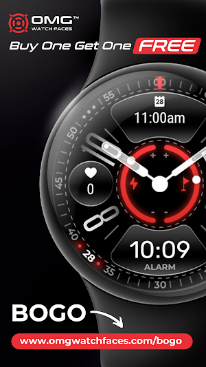 OMG 386 Hybrid Watch Face Screenshot 3
